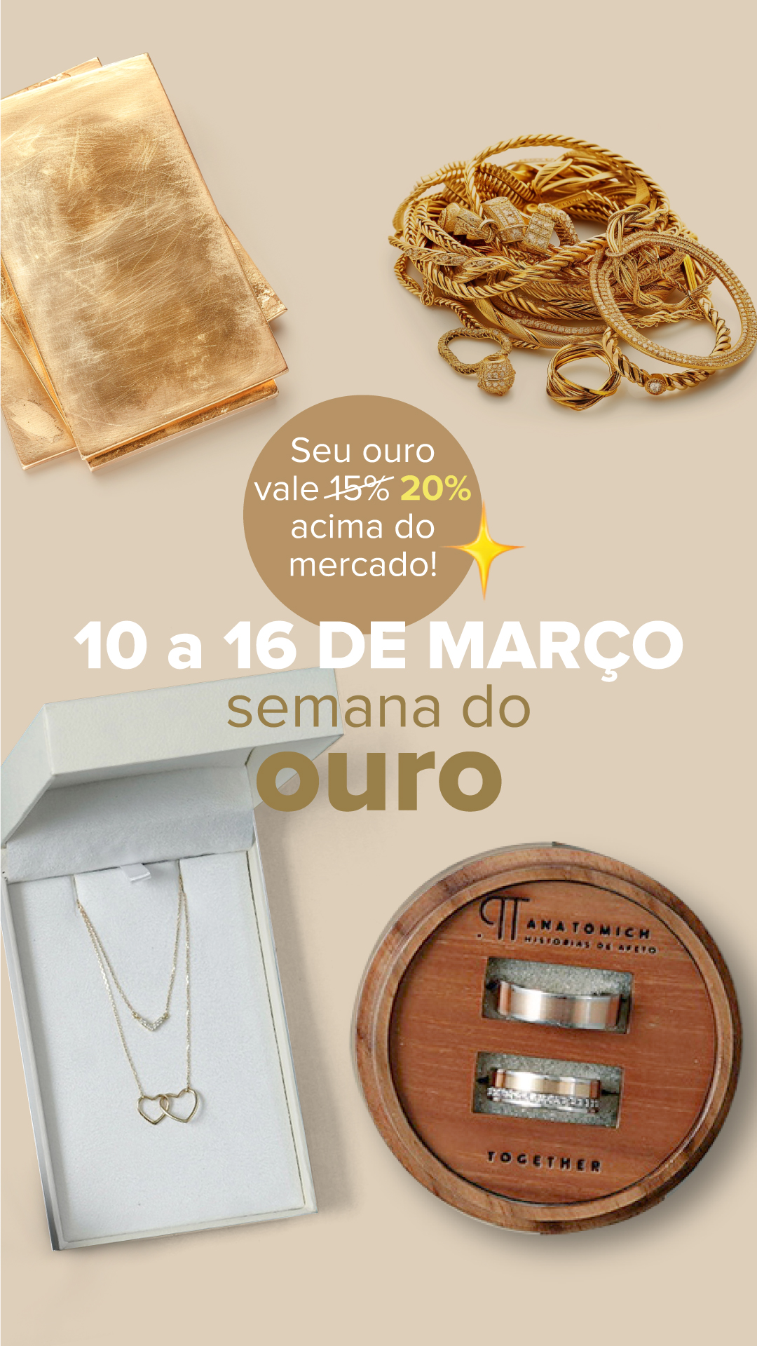 Só nessa semana seu ouro vale 20% a mais!